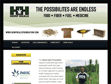 Tablet Screenshot of hemphealsfoundation.com